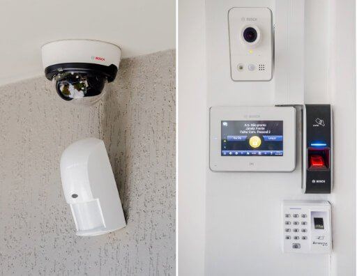 CCTV camera and motion sensor — Integrated Safety & Critical Infrastructure Security